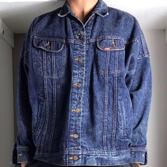 Women’s 90s Vintage Lee Riders Denim Jean Jacket Size 5 - Picture 1 of 4